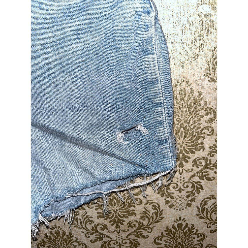 Abercrombie & Fitch Celestial Whimsy Women's Denim Jean Shorts Upcycled Sz. 6 - Picture 5 of 8